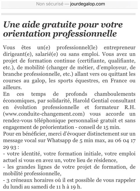 Formation au leadership - article au sein de JDG en plein confinement